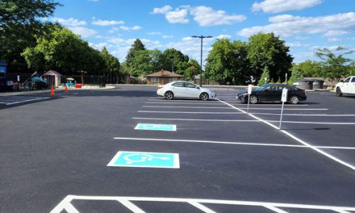 Professional line striping services in Hamilton, Ontario